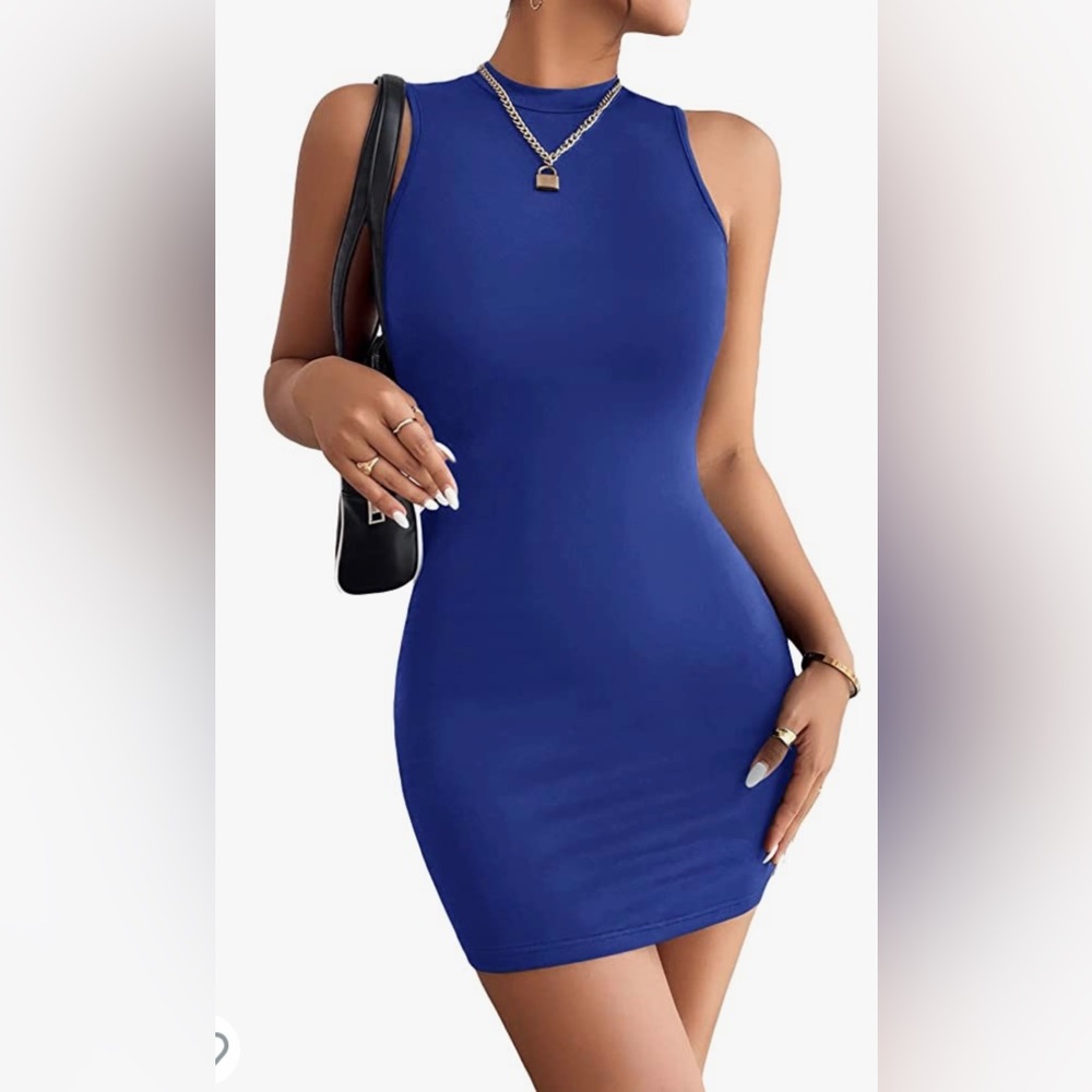 Sleeveless Mock Bodycon Dress